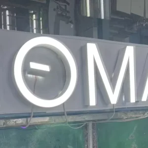RESIN Lighting Letters Aluminum Profile Indoor 3D Luminous LED Light Box Signage Waterproof High Brightness Wall Mount