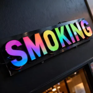 RGB Color Alphabet Lighted Acrylic Resin Customizable Size Pantone Colors Shop Name Sign LED Light Companies Hospitals Parks