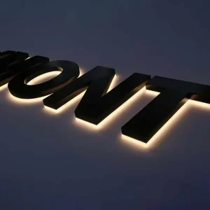 RGB Dimmable LED Backlit IP65 Waterproof Stainless Steel Custom 3D Letters for Financial Company Reception Logo Wall Advertising
