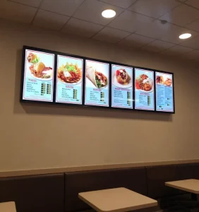 Rectangle Aluminum Profile High Brightness DC 12V RGB White LED Light Box with Wall Mount for Fast Food Restaurant Menu Board