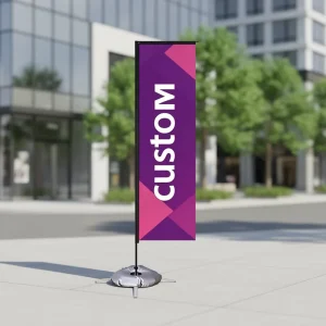 Rectangle Beach Flag Flying Banner Custom Logo Design Polyester Outdoor Fiberglass and Aluminium Flagpole Flags Banners