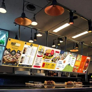 Rectangle Shaped Aluminum Frame Eco Friendly DC 12V Menu Board Display LED Backlit Light Box Magnetic Advertising