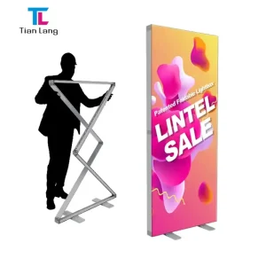 Rectangle Shaped Backlit Fabric LED Lightbox Aluminum Frame Indoor SEG Tension Textile Durable Lighting