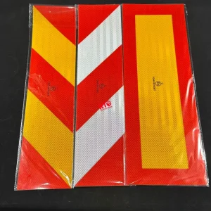 Rectangle Strip Customized Truck Safety Warning Reflect Sticker ECE 104R Adhesive Reflective Marking Plate Sticker Reflective