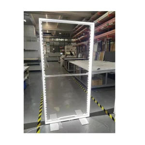 Rectangular LED Light Box Double Sided Fabric with Aluminum Frame Hanging Installation