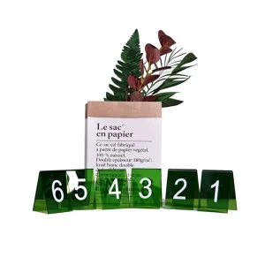 Rectangular Snap Frame Acrylic UV Resistant Table Number Holder Double Sided Reserved Sign Display Stand QR Code Menu