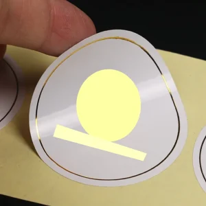 Recyclable Custom Sealing Labels Low MOQ Self Adhesive Stickers for Gift Box Decoration