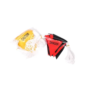 Reflective Line Rope Barrier Hanging Banner Triangle String Flag for Safety Warning