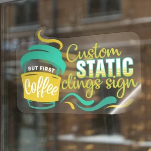 Removable Window Glass Wall Vinyl Sticker Logo Print For Shop Window Decals