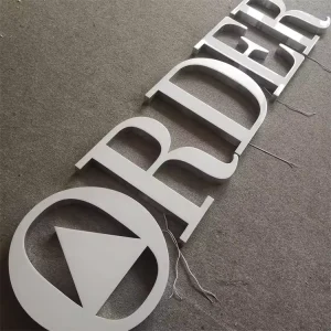 Resin Channel Letter Epoxy Resin Sign 3D LED Channel Letter for Advertising Decoration