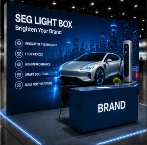 Restaurant LED Fabric Light Box Promotion Display