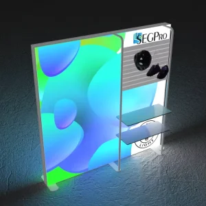 Retail Portable LED Aluminum Frame Tension Fabric SEG Advertising Lightbox Trade Show LED Backdrop Light Box