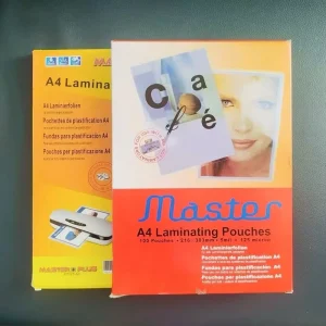 Retail Transparent Glossy Matte Thermal Lamination Sheets Roll A4 A3 Size Laminating Pouches Film 125mic 100 Pouches