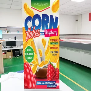 Retractable Banner 8 ft Eco Solvent Roll up Pull up Black Banner Stands UV Printing Outdoor Double Roll up Banner
