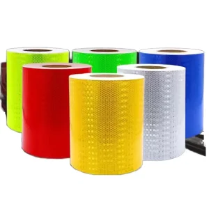 Retroreflective Sheeting High Visibility Self Adhesive Safety Strips White Color Traffic Safety Road Signage Dot Stickers