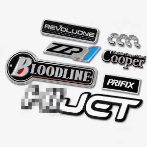 Reusable Factory Direct Sale Self Adhesive Chrome Plated ABS Car Emblem Logo 3D Stereo Large Letter Badge