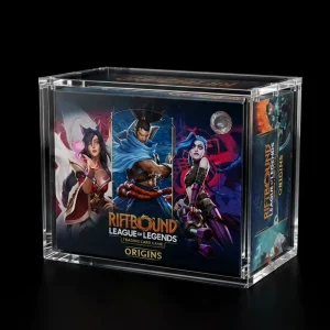 Riftbound Booster Box Acrylic Case (English) with Magnetic Lid and UV Protection