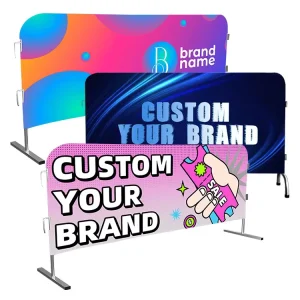 Road Advertising Mesh Banner Fencing Signs Advertising Promotional Use Custom Double Side Barricade Cover Stretch Fence Cover