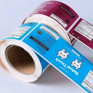 Roll Food Jars Cans Custom Bottle Proof Vinyl Plastic Custom Stickers Labels Printing Packaging Labels
