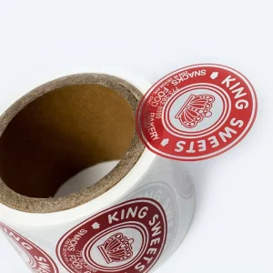 Roll Transparent Private Paper Packaging Adhesive Sticker Labels logo Custom Manufacturers