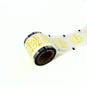 Roll Type Easy Tear Custom Printed Peelable Heat Sealing Film Roll Easy Open Sealing Film for PP PET Milk Tea Cold Drink Cups
