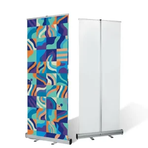 Roll Up Banner Double Sided Retractable Stand 33×79 Premium Aluminum for Retail Advertising Fast Print Fast Ship