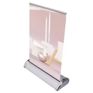 Roll Up Banner Stand Retractable Lightweight for Trade Show Displays Customizable Size