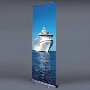 Roll Up Banner Standard Portable 85X200 Aluminum Roll Up Standing Banner with Logo and Stand