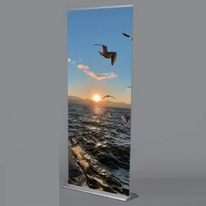 Roll Up Mobile Portable Banner Poster Screen Aluminium Promotion Stand