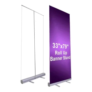 Roll up Banner Custom Size Pull up Banners 85×200 Aluminum Frame Portable Printed Stand up Banner