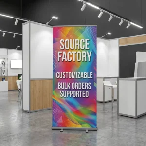 Roll up Banner Standee Roll Stand 85x200cm Heavy Duty 2.0kg Metal Base Retractable Display Stand for Professional Advertising