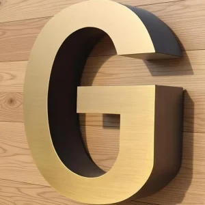 Romantic Art Stainless Steel Flat Letters Irregular Metal Sign IP65 Waterproof for Wedding Office Bar Event Background Wall