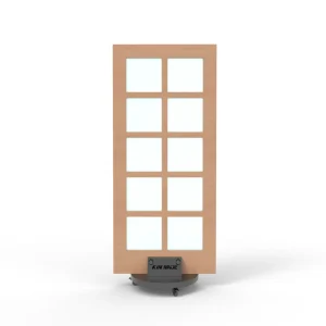 Round Single leaf Metal Door Display Stand Rack System