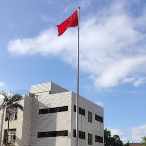 Round Tapered Internal Stainless Steel Aluminum Durable Waterproof Use Flagpole