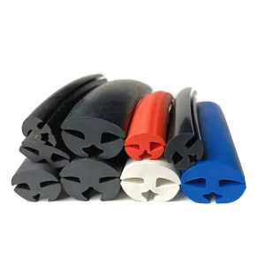 Rubber Fixed Three mouth sealed Wear resistant Anti collision Cushioning Soundproof Card Edge Adhesive Strip