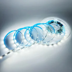 S shaped LED Strip Light Self adhesive 2835 Embedded Easy to fold Soft Mini Luminous Letter Low voltage TV IP33 Warm White