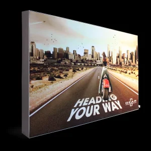 SEG Aluminum Profile Frame Trade Show Advertising Fabric Frameless Led Backlit Light Box