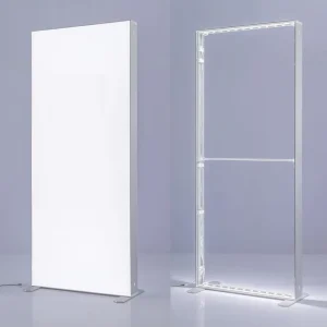 SEG Frameless Rectangle Shape Aluminum Frame Lightbox with Backlit Advertising Tension Fabric for Trade Show Equipment