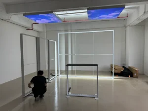 SEG Tension Fabric Advertising Light Box Aluminum Alloy Custom Thickness Any Color Easy Assembly Floor Mounting