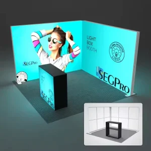 SEG Tension Fabric Advertising Light Box Aluminum Alloy Custom Thickness Any Color Easy Assembly Floor Mounting High Show