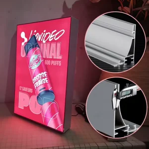 SEG Tension Fabric LED Backlit Light Box Profil Aluminum Exhibition with Custom Cutting Processing Service