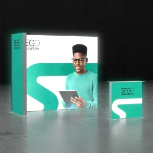 SEGO US Expo Lightbox Booth Portable Duty Inline Model for Las Vegas CES High Quality Aluminum Frame