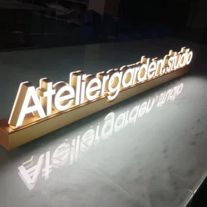 SPSIGN Custom Led Signs Placed on the Table Can Be Customized in Size and Color Acrylic and Stainless Steel Led Lights CE RoHS