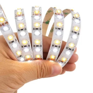 Safe Voltage DC 12V CCT Dimmable SMD2835 8MM 120LEDs/m Double Layer Copper IP20 LED Strip for Commercial Lighting