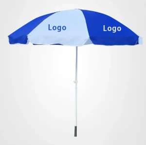 Sand Stake Screw Outdoor Parasol Sun Beach Umbrella with Custom Logo