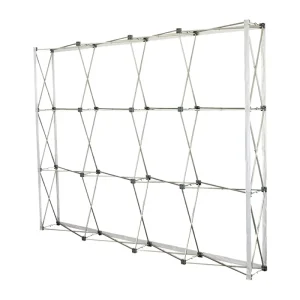 Satin Polyester Aluminum Eco Friendly Heat Transfer Printed Portable Folding Backdrop Banner