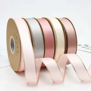 Satin Ribbon Double Face Satin Printed Ribbon Flower Wrapping Printed Satin Ribbon for Hair Accessories