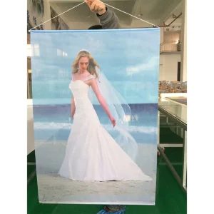 Scroll Hanging Poster Dye Sublimation Printing Minimalist Advertising Poster for Convention