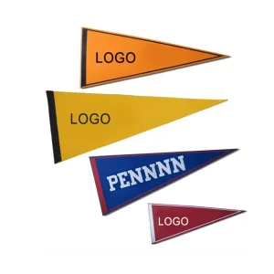 Seasonal Decorative Promotional Customized Eco Friendly Digital Printing Logo Cloth Outdoor Flying Decoration Pennant