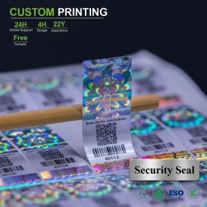 Security Eco Friendly Durable Holographic Label Sticker Roll Laser Rainbow 3D Hologram Anti Counterfeit Waterproof Verified